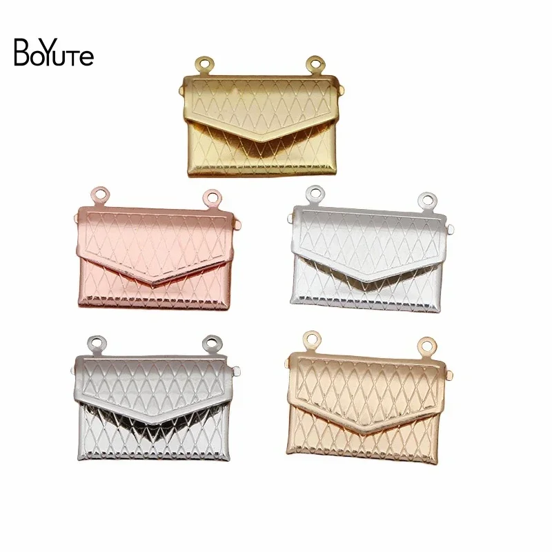 

BoYuTe (10 Pieces/Lot) 15*20MM Envelope Shaped Memory Photo Locket Floating Locket Pendant Charms for Jewelry Making