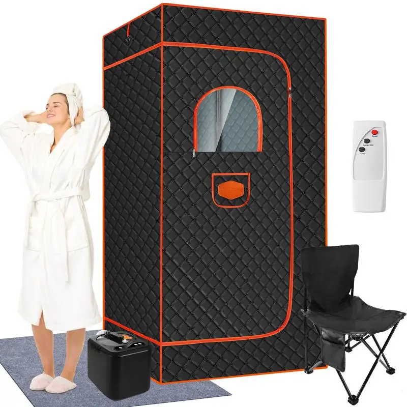 Portable Sauna for Home,Full Body  Box,Personal  Steam  Tent at Home Spa with 3L 110V Steamer(36 * 36 * 71inch)