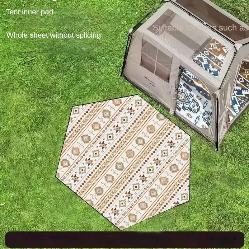 

Eco-Friendly Hexagon Camping Mat Ultrasonic No Splice Waterproof Outdoor Picnic Mat Moisture Proof Lightweight Tent Floor Mat