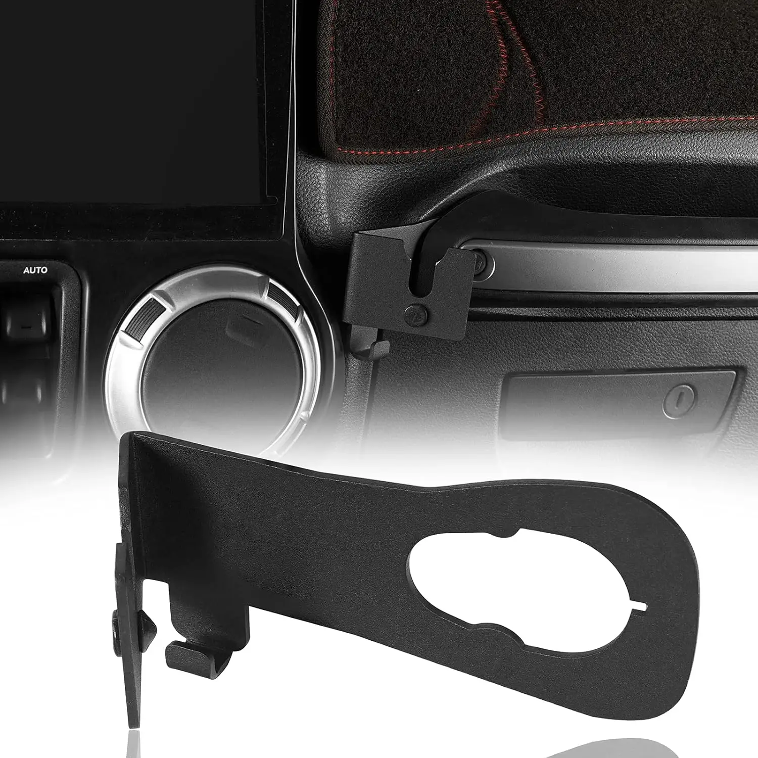 

Mount Bracket Kit for CB Radio Microphone Holder Black for Jeep Wrangler JK JKU 2011-2018