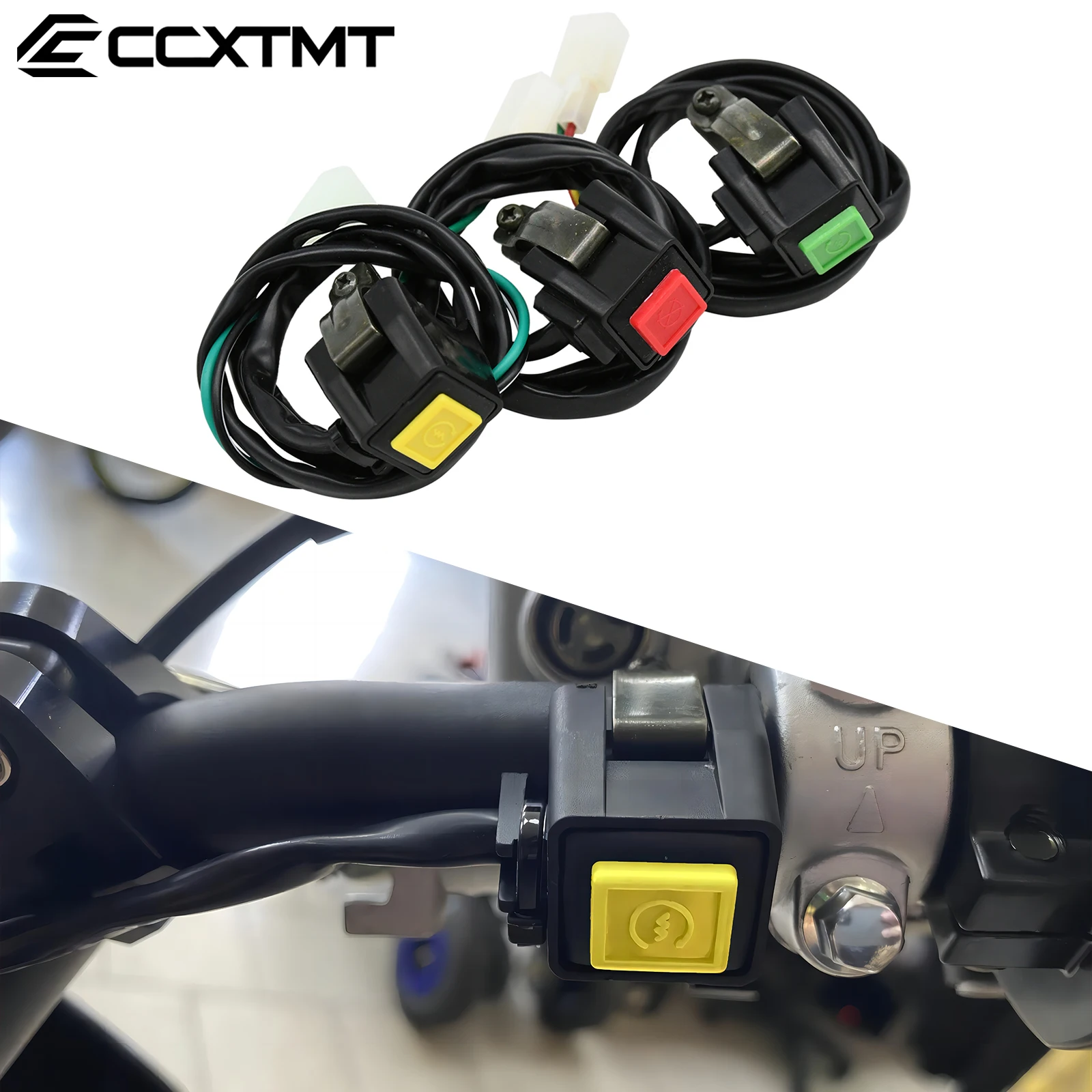 Motorcycle ATV Handlebar Switch ON/OFF Starter Flameout Button For Any Street Bike KTM Honda Kawasaki Yamaha Suzuki Universal