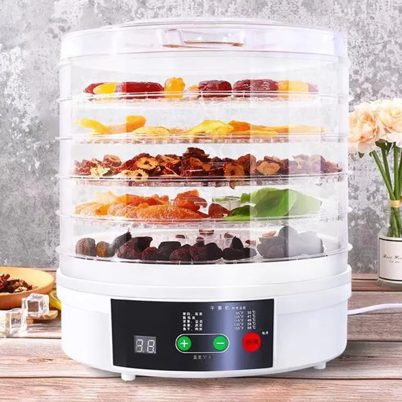 Small transparent Food grade dehydrator heating fruit and vegetable fruit pet meat dryer household dried fruit machine