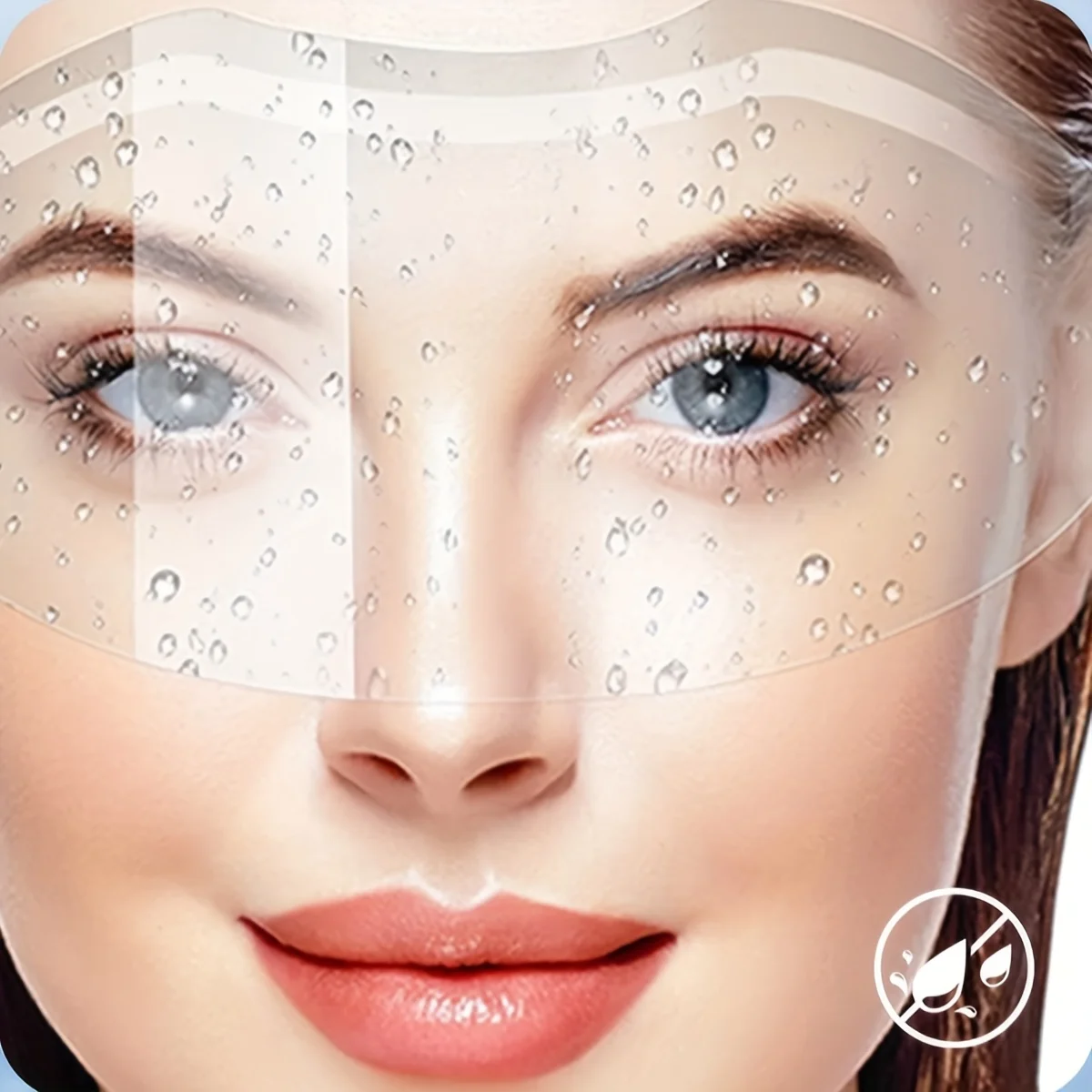 25Pcs Disposable Clear Shower Face Shield Hair Cutting Protective Cap Isolation Cover Prevent Water Hair Splash Face Salon Hair