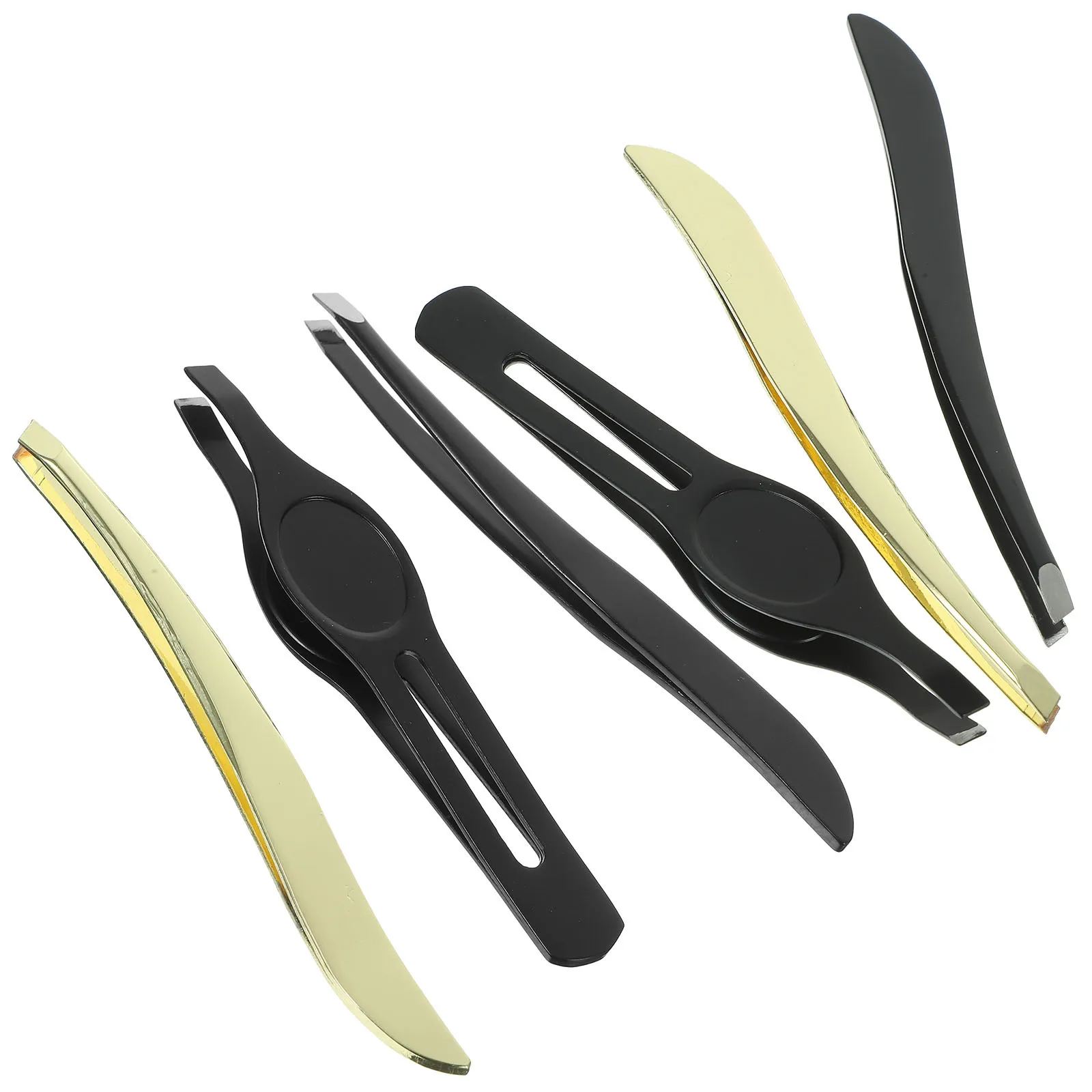 Pinça de aço inoxidável grande barriga clipe modelador clipes ferramenta de maquiagem feminino sobrancelha clipper profissional uso pessoal longa duração