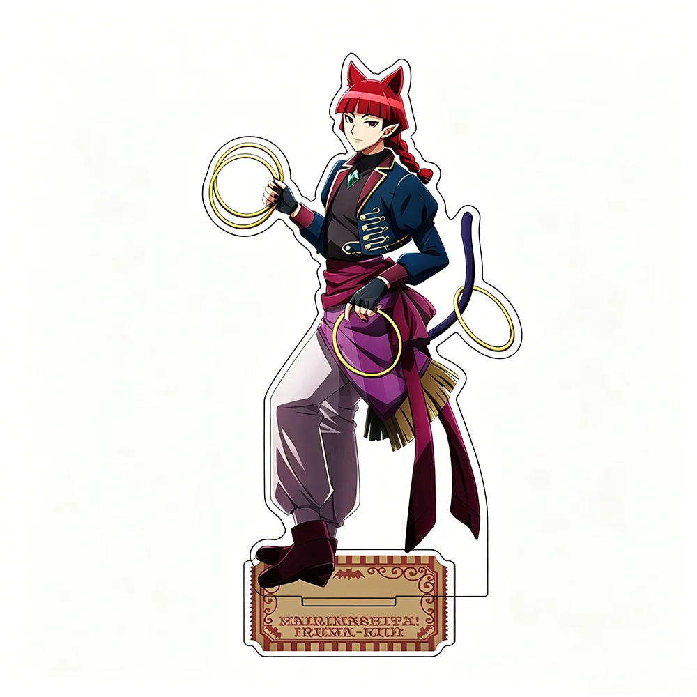 Anime Welcome to Demon School Iruma-kun Acrylic Stand Keychain Iruma Cartoon Figure Circus Ver Desktop Decor Kawaii Gift