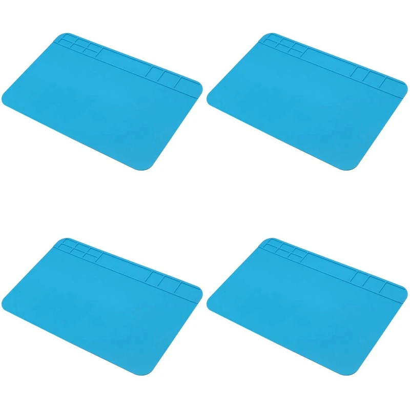 4X Insulation Silicone Soldering Repair Mat Heat Resistant Work Pad For Mobile Phone PCB BGA Soldering Iron Repair Pad