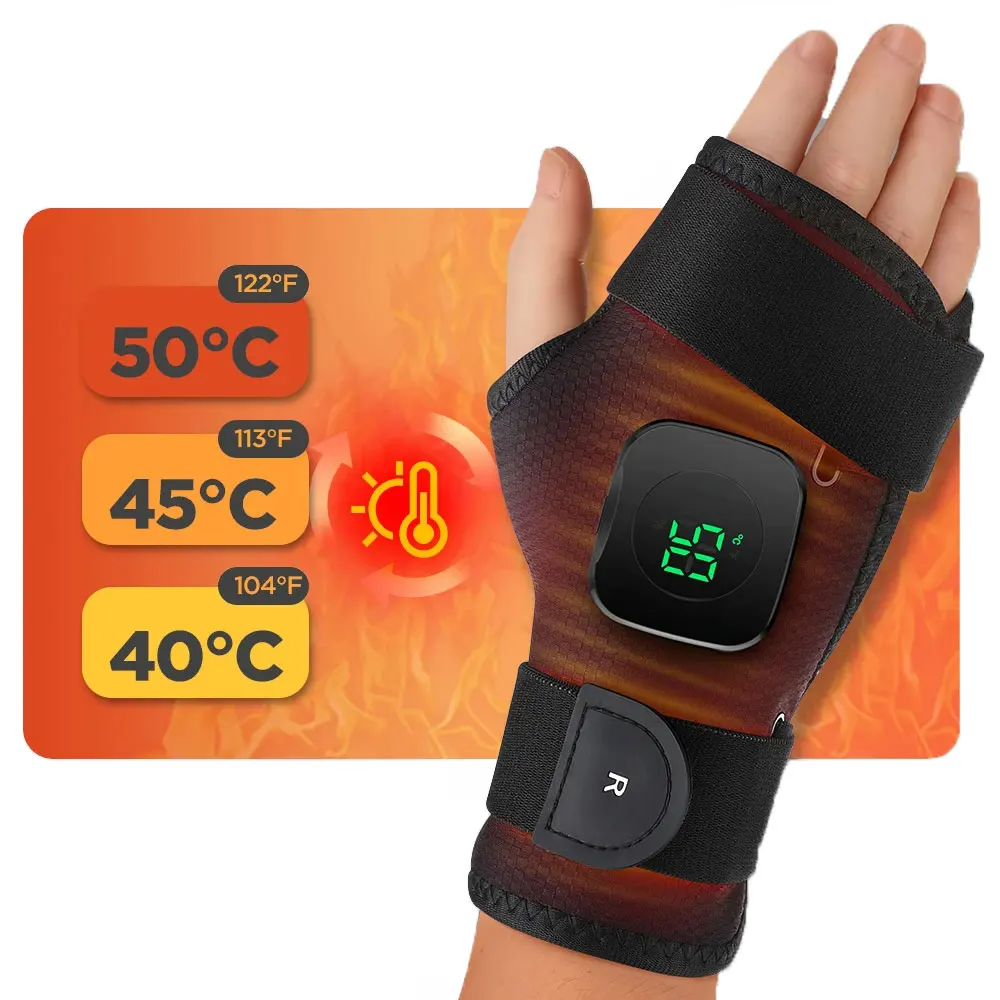 

Грелка на запястье, массажер для согрева рук, беспроводная поддерживающая группа, защитная пленка, бандаж, массажное устройство, расслабляющий пояс для мышц, большая площадь, термобелье