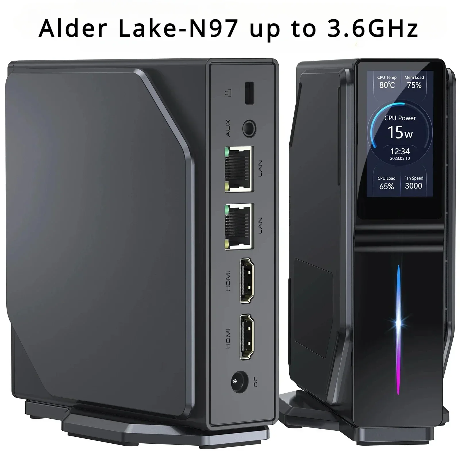 N97 Mini PC TDP 25W Windows 11 DDR4 3200MHz 16GB 512GB WIFI 6 BT5.2 USB 2.0 * 2 USB 3.0 * 2 Gaming PC PK N100