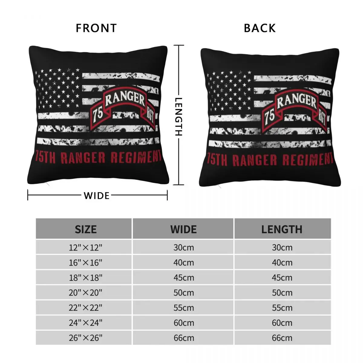 75th Ranger Regiment A Pillow Case