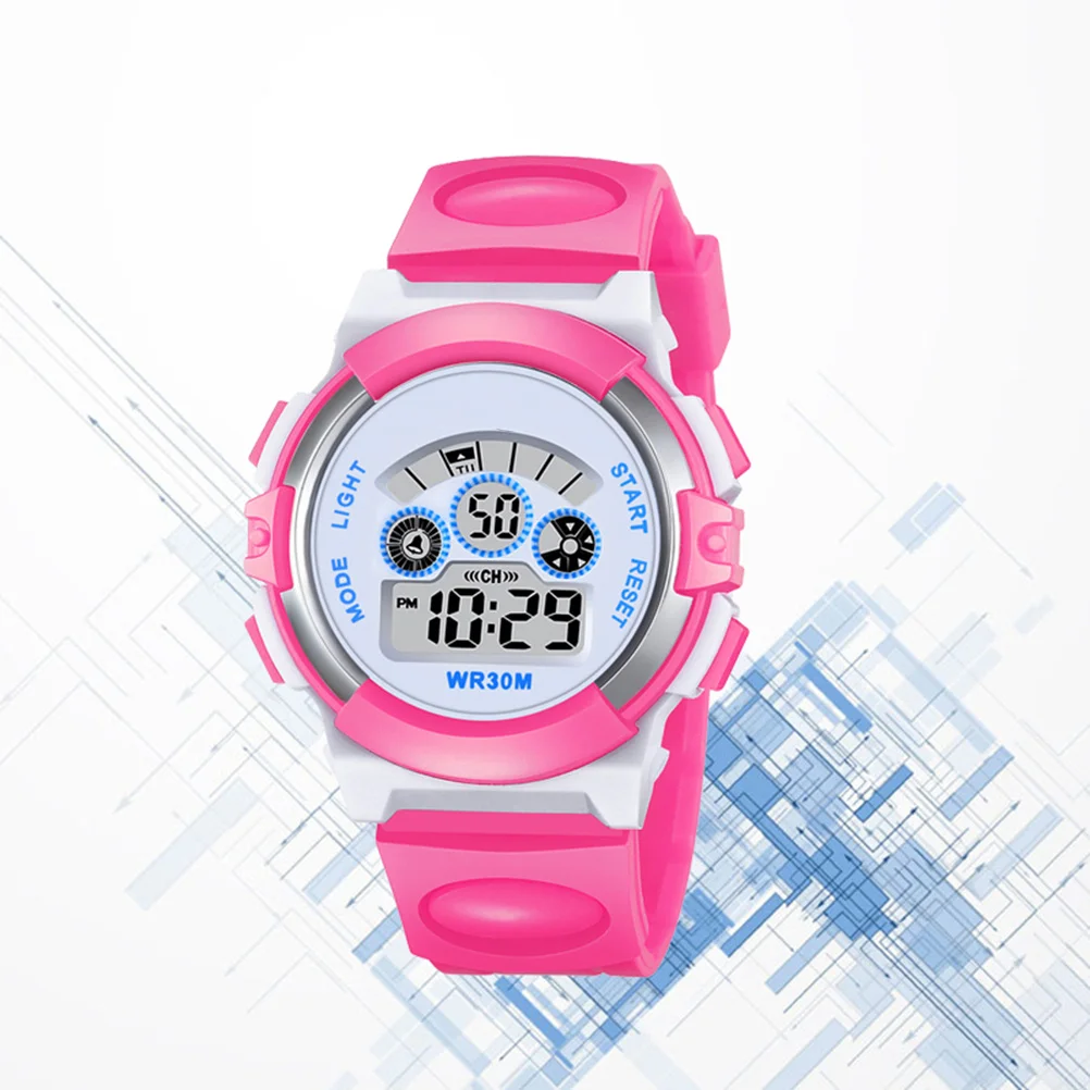 

Watch Waterproof Digital Watch Silicone Rubber Strap Wrist Watch Student Time Clock Luminous Wristwatch for