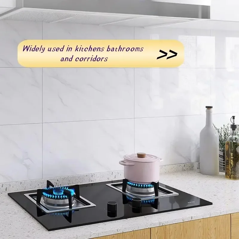 10PC 30x30cm Self Adhesive Faux Tile Wallpaper Waterproof Oil Proof Moisture Resistant for Kitchen Backsplash Countertop Sticker - view 2