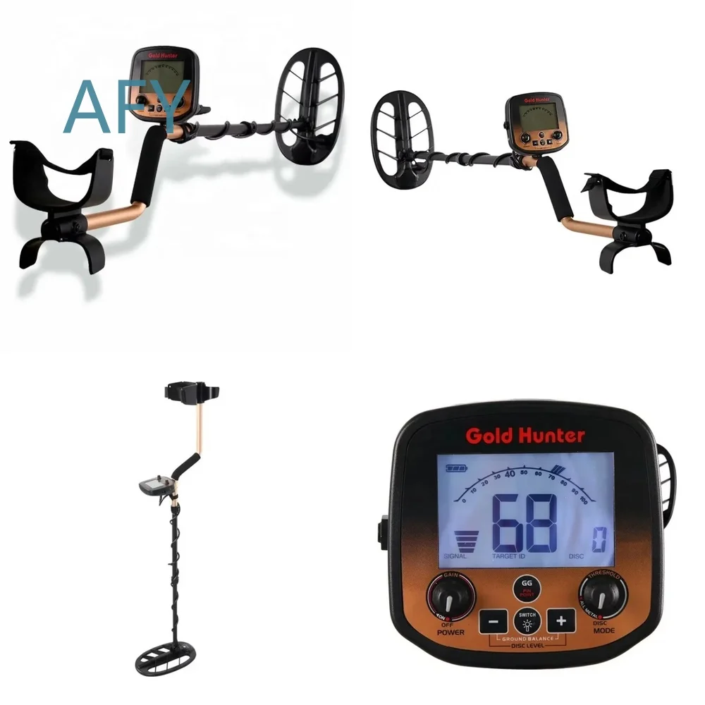 Handheld Gold Metal Detector for 10 Meters Deep Penetration Foldable Design Lightweight Portable Underground Treasure Hunting