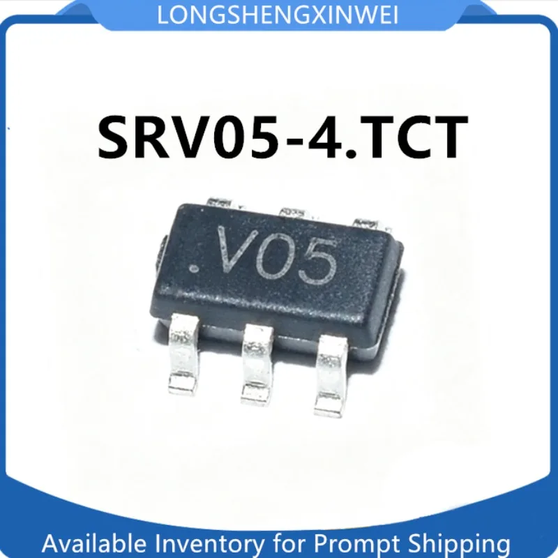 1PCS SRV05-4.TCT Silk Screen V05 New Original SOT23-6 ESD Electrostatic Protection Integrated IC in Stock