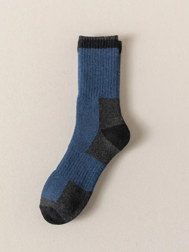 AliExpress NONE Winter Merino Wool Socks Thickened Warm Moisture Wicking Hiking Socks Men Women Thermal Breathable Durable Cycling Socks