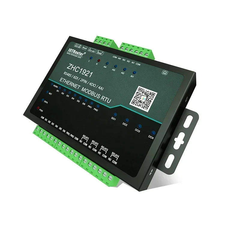 16 قناة الحصول على بيانات الشبكة التناظرية/الرقمية/التتابع وجهاز التحكم إيثرنت إلى rs485 Modbus RTU