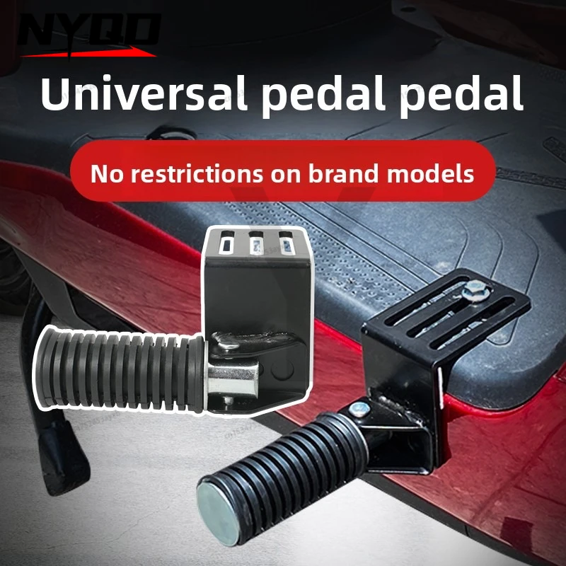 

2Pcs Universal Motorcycle Electric Vehicle Pedal Plate Front Pedal Footrest Foot Anti-Slip Hanging Step Original Footstep