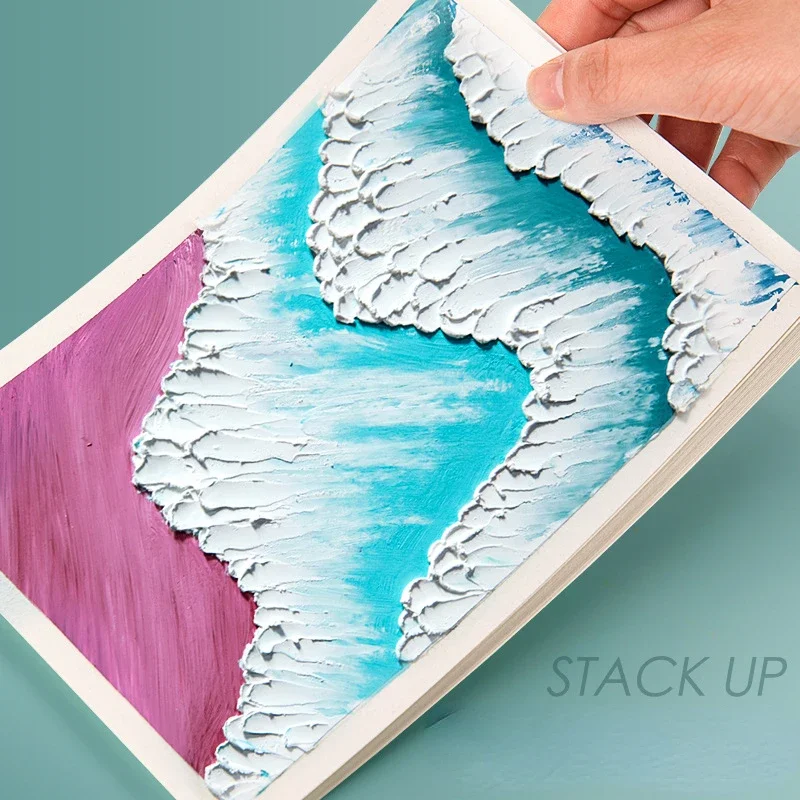 A4/A5 Oil Painting Stick Special Paper Thickened 200/300g 50 Sheets Student Graffiti Drawing Practice Paper Art Stationery