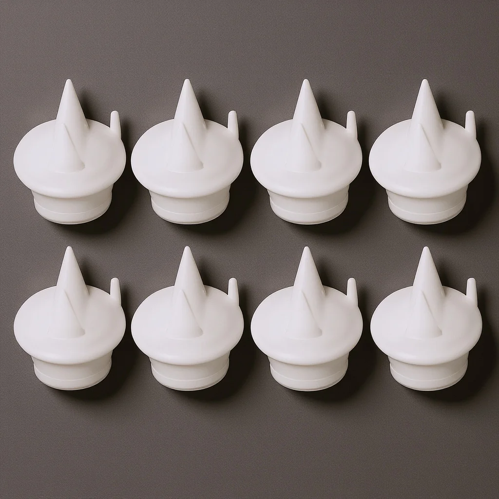 

8Pcs Silicone Duckbill Breast Pump Valve Replacement Counterflow Design Parts for Manual Electric Milk Collector