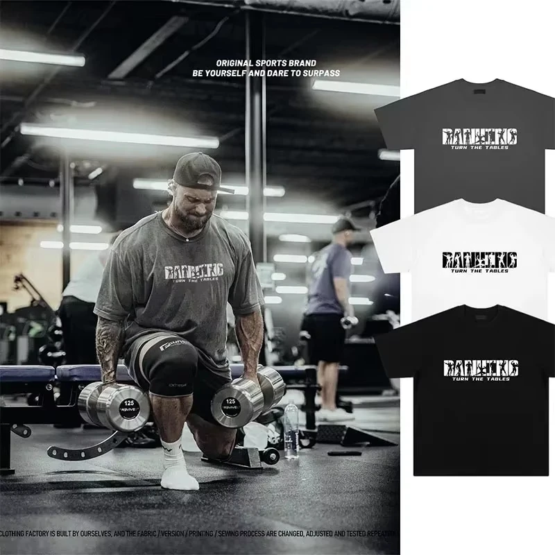 

Summer Gym Cotton Men T-Shirt Thavage Muscular Men CBUM Short Sleeves Fitness Sports Tshirt Women Tees Workout Jogging Pure Tops