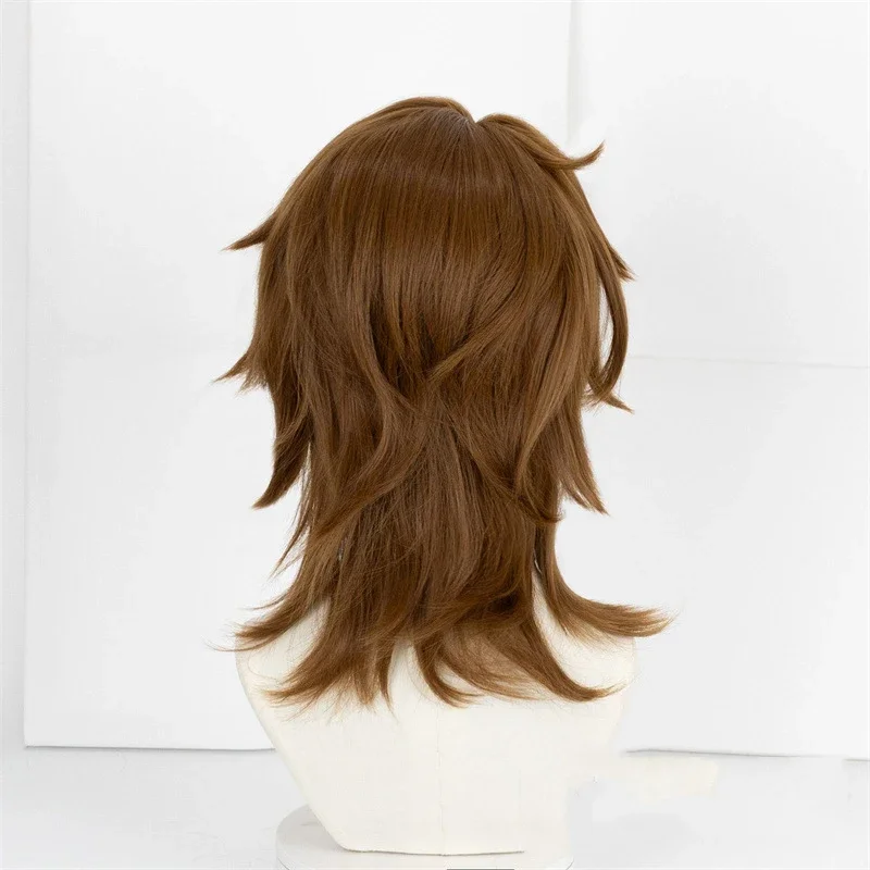 Game Honkai: Star Rail Gallagher Cosplay Wig Short Hair Mullet Head Styling Heat Resistant Synthetic Wigs Halloween Party Prop