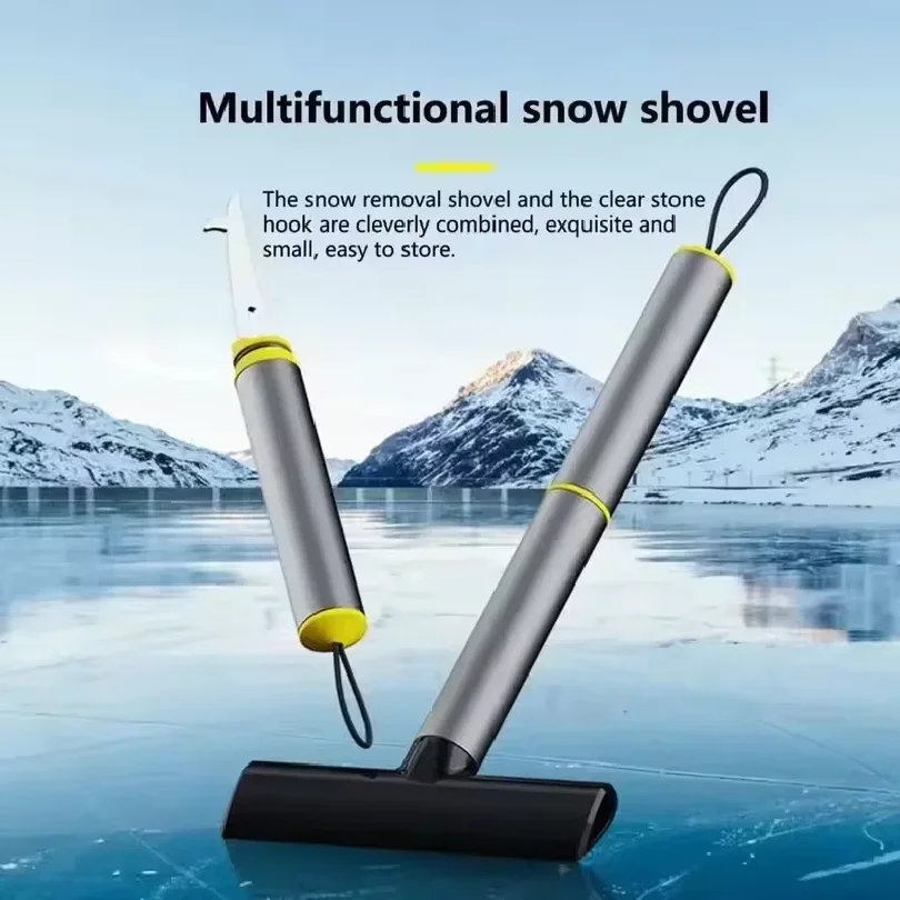 Ice Scraper Windshield Snow Removal Shovel Ice Breaker Snow Remover Cleaning Glass Brush TPU Winter Snow Brush Shovel Tool