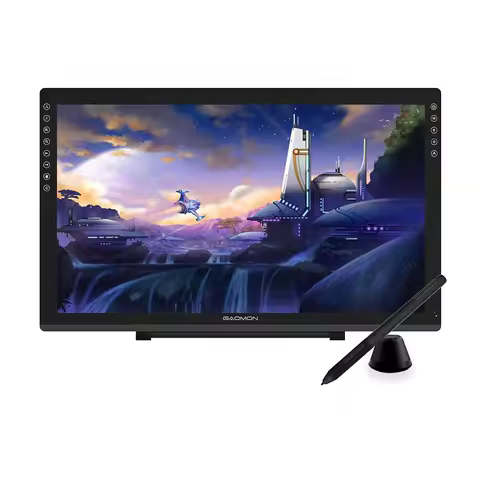 Gaomon PD2200 Gráficos Tablet Tela de 21,5 polegadas Tela de desenho antirreflexo com 8 teclas de toque