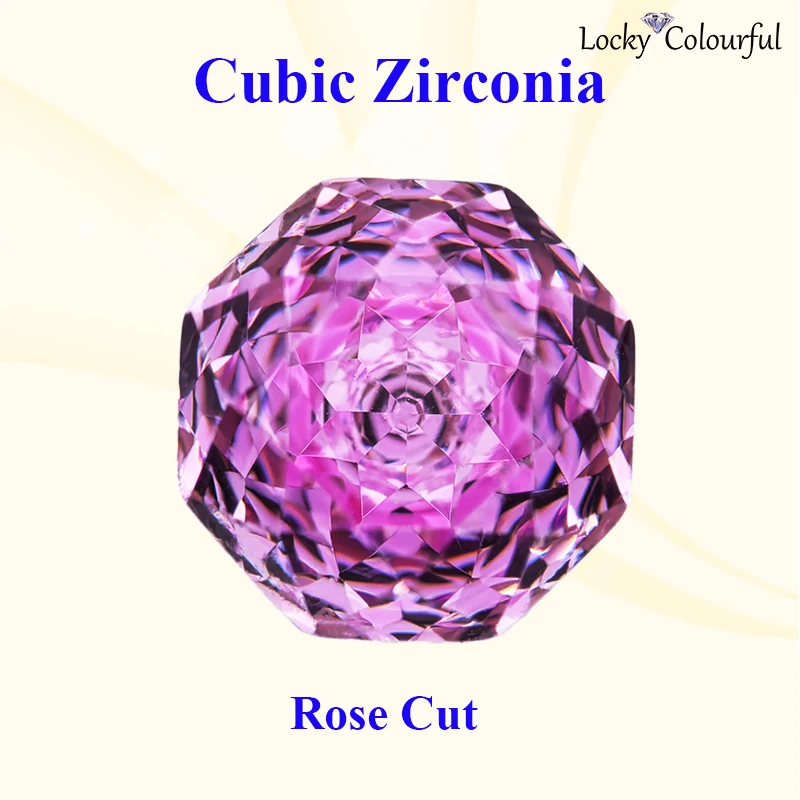 

Cubic Zirconia Rose Cut Shangri-la Color Charms Wholesale Bead for DIY Jewelry Making Earrings Bracelet Materials No Certificate