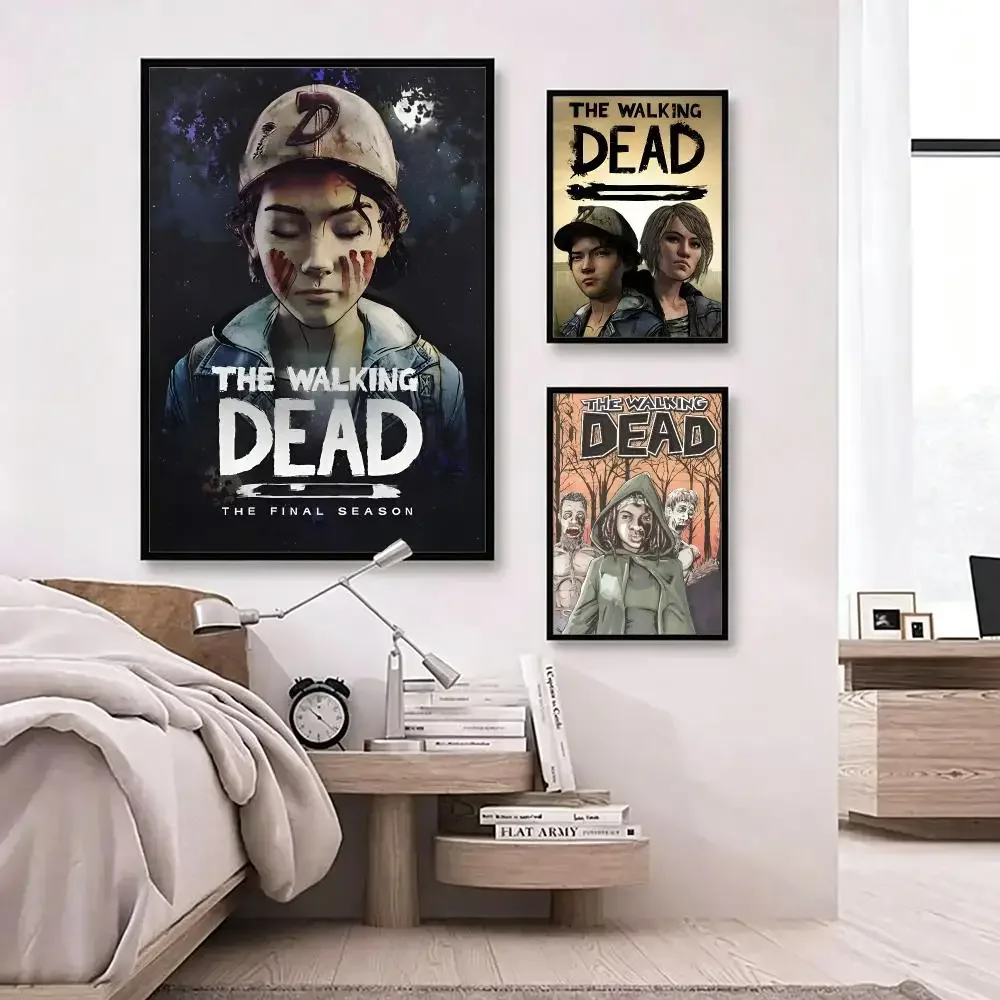 game The Walking Dead The Telltale Series HD Waterproof Self-adhesive Art Print Wall Decor for Bed Living Gift