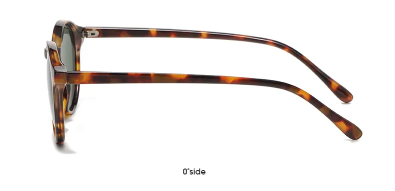 Retro runde polarisierte Sonnenbrille Männer Frauen klassische Leoparden rahmen Sonnenbrille Mode schwarz fahren männliche weibliche Brille uv400 – Detail 12