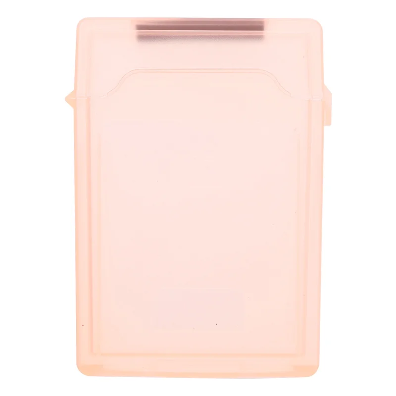 

High Quality-Plastic Hard Disk Case, Moisture-Proof And Dustproof Protection For 2.5In SSD/HDD, Orange