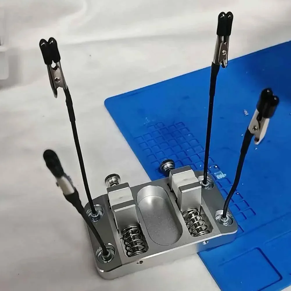 Heavy-Duty Aluminum Welding Clamp With Jaws For Precision Soldering Station Connector Metal Fixing Device PCB Soldering Tool  ﻿