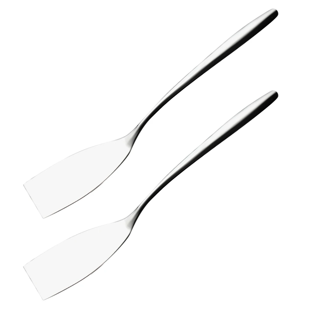 

2 Pcs Steel Frying Spatula Multipurpose Steak Tool Frying Steak Shovel Kitchen Food Shovel Cooking Utensil 304 Material
