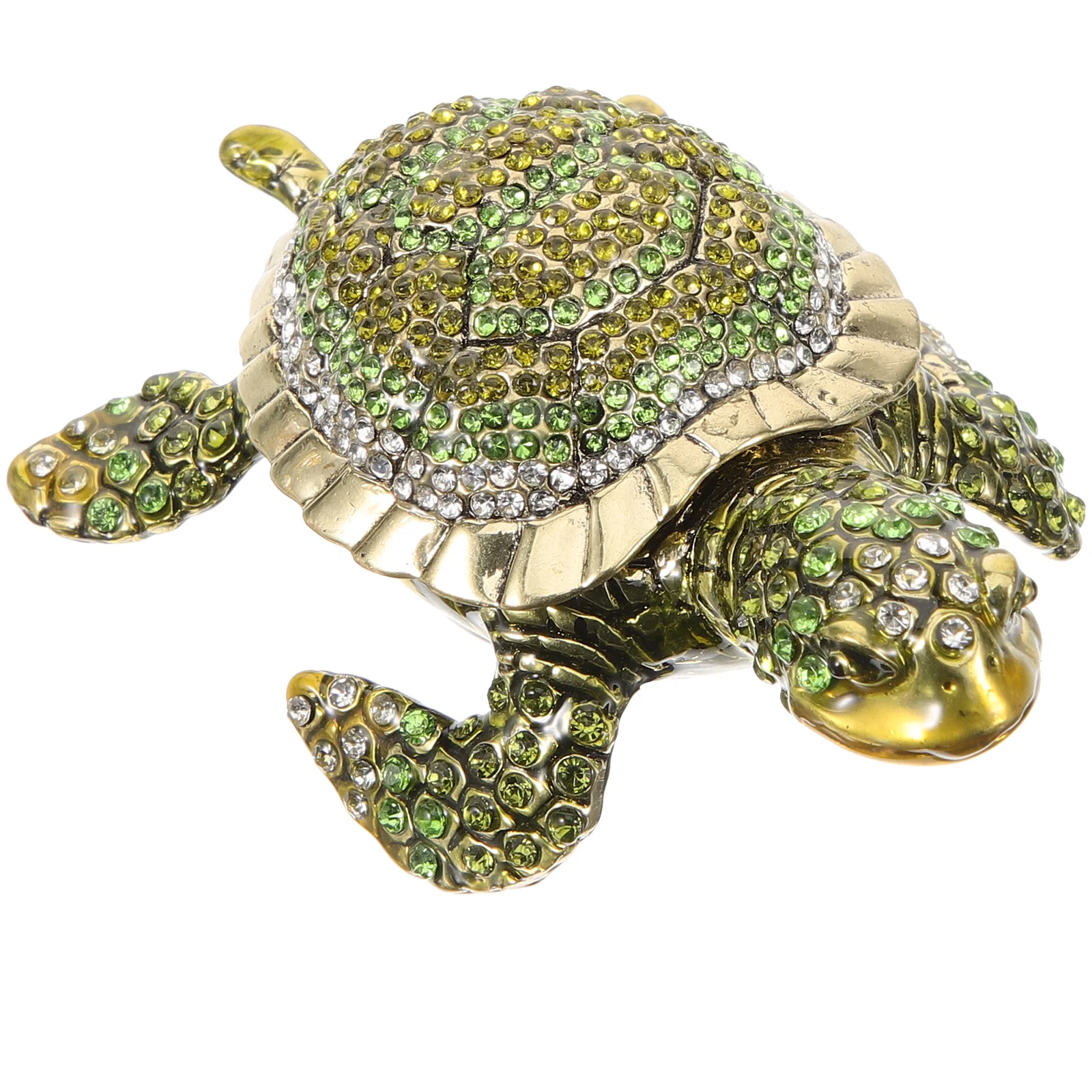 Turtle Figurine Trinket Box Metal Jewelry Box Small Trinket Box Decorative Trinket Box