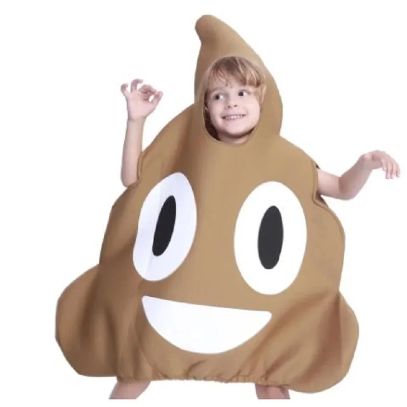 Kids Funny Party Halloween Costume Poop Stool Costume Stool Kids Cosplay Carnival Costume Stage Performance Outfi