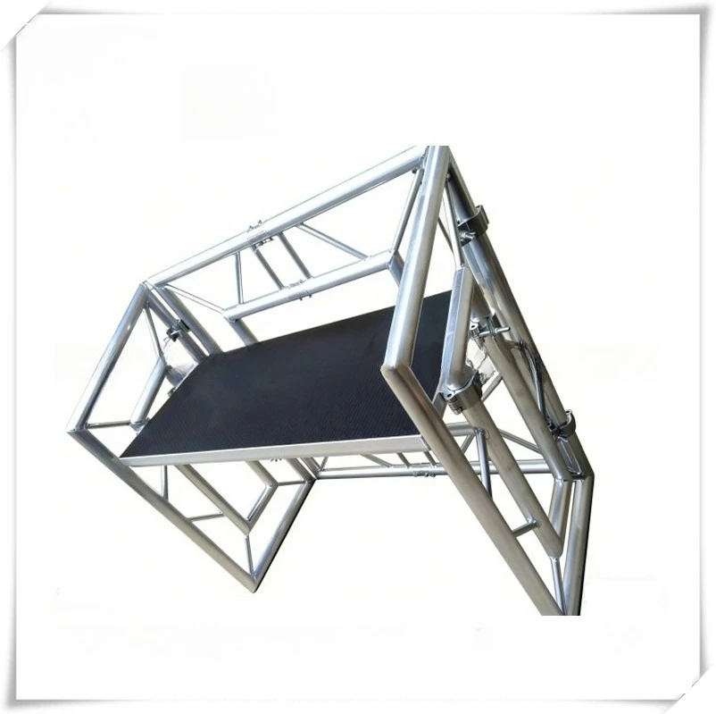 Portable DJ Booth Foldable Bar Counter Aluminum Alloy Display Stand Nightclub Stage Mobile Workstation Event Furniture