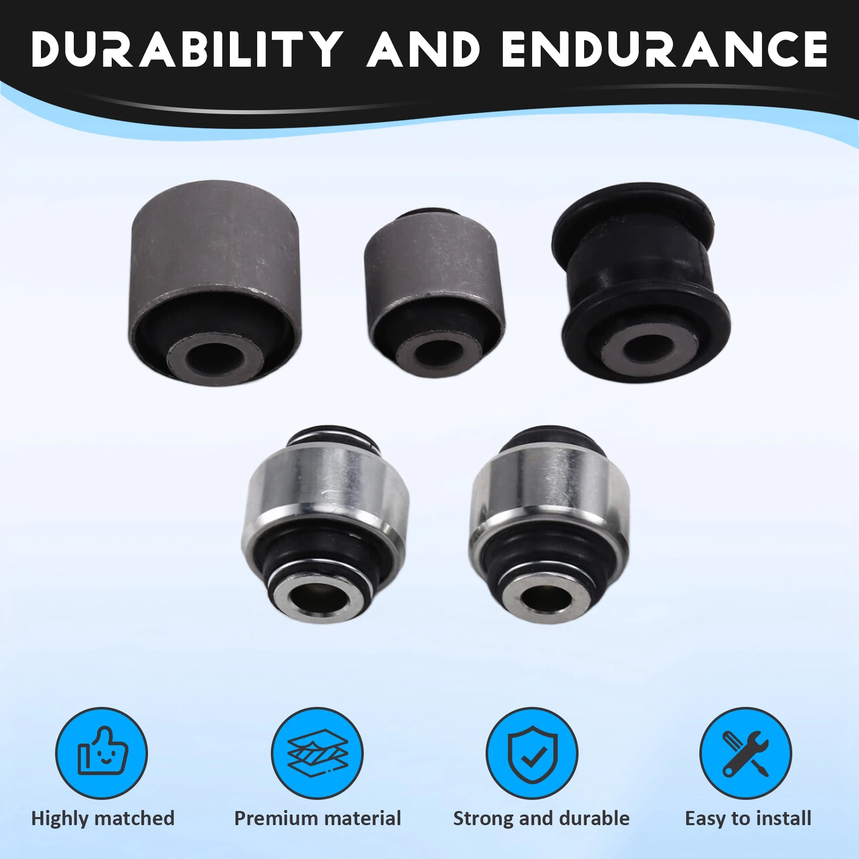 

Ingenious-5PCS DB5Z5B758B DB5Z5B758A Suspension Knuckle Bushing Set For Ford Explorer/Police 2011-2019 Car Accessories