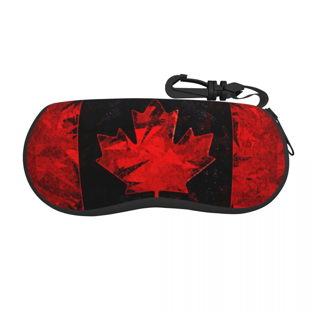 Custom Canada Flag Shell Glasses Case Unisex Travel Canadian Patriotic Eyeglasses Case Sunglasses Protector Box