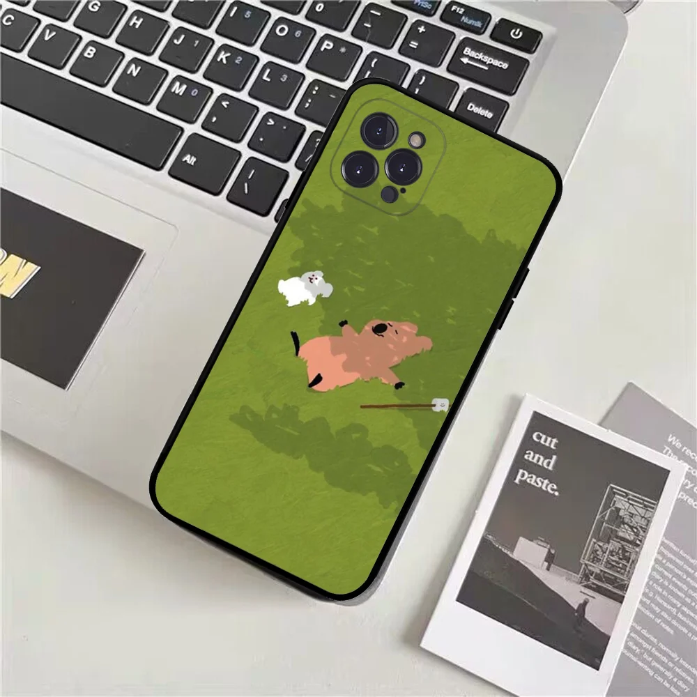 Korea D-Dinotaengs Phone Case Silicone Soft for iphone 15 14 13 12 11 Pro Mini XS MAX 8 7 6 Plus X XS XR Cover