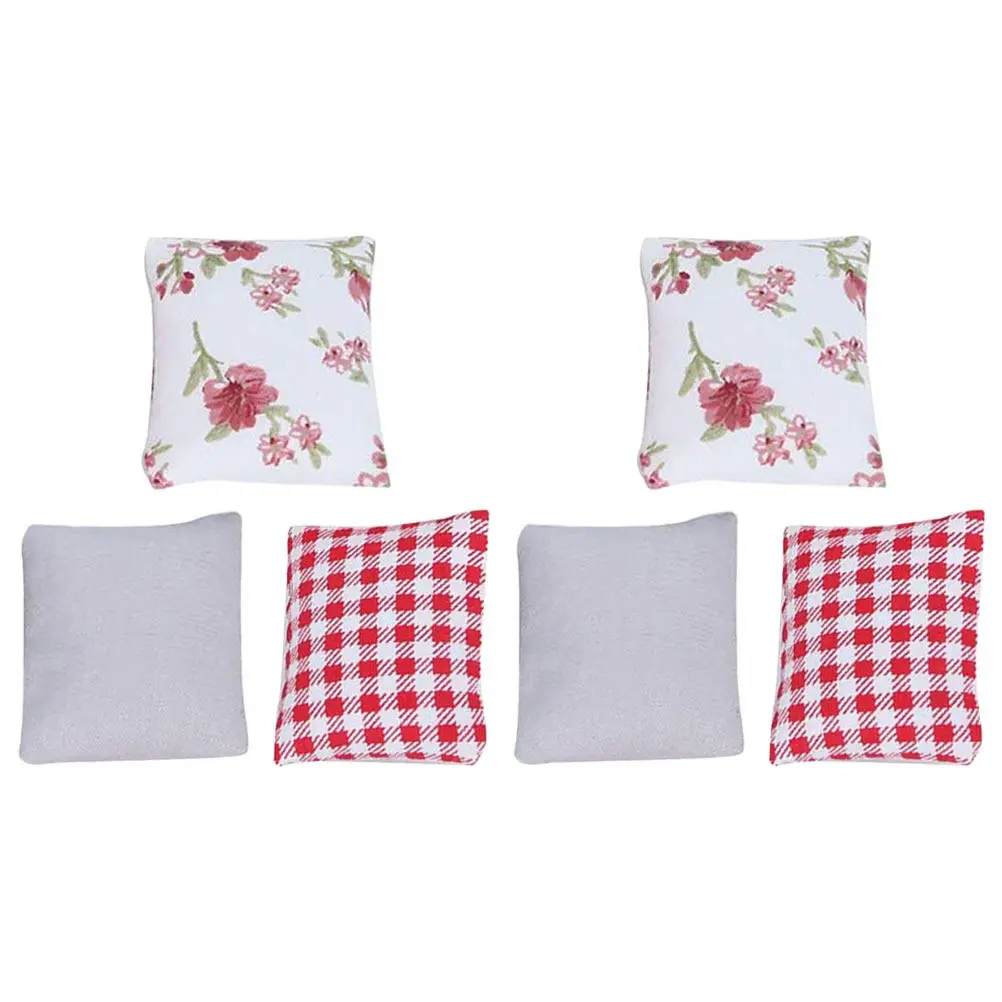 

Dollhouse Mini Furniture Decoration Decorative Pillow Model Miniature Simulated Adorable Fake Pillows