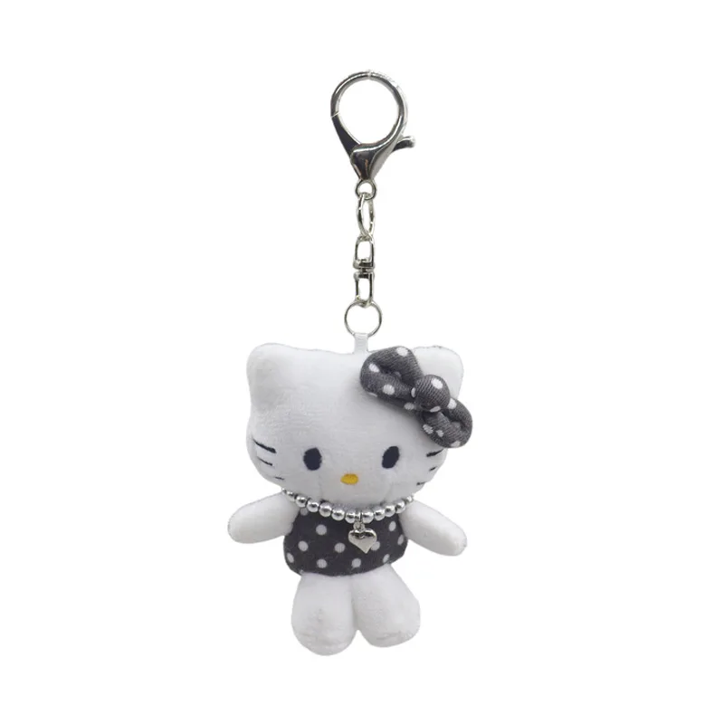 Kawaii Sanrio Hello Kitty ของเล่นตุ๊กตาน่ารักการ์ตูนสร้างสรรค์เทนนิสพวงกุญแจกระเป๋าเป้สะพายหลังจี้สาวคริสต์มาสของขวัญอุปกรณ์เสริม