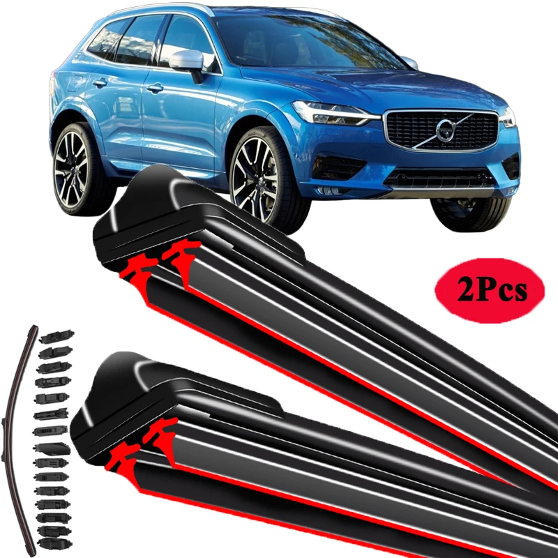 

For VOLVO XC60 2008-2024 Car Windshield Wiper Blade Front Windscreen Brushes Washer Accessories Window Cleaning Replacement