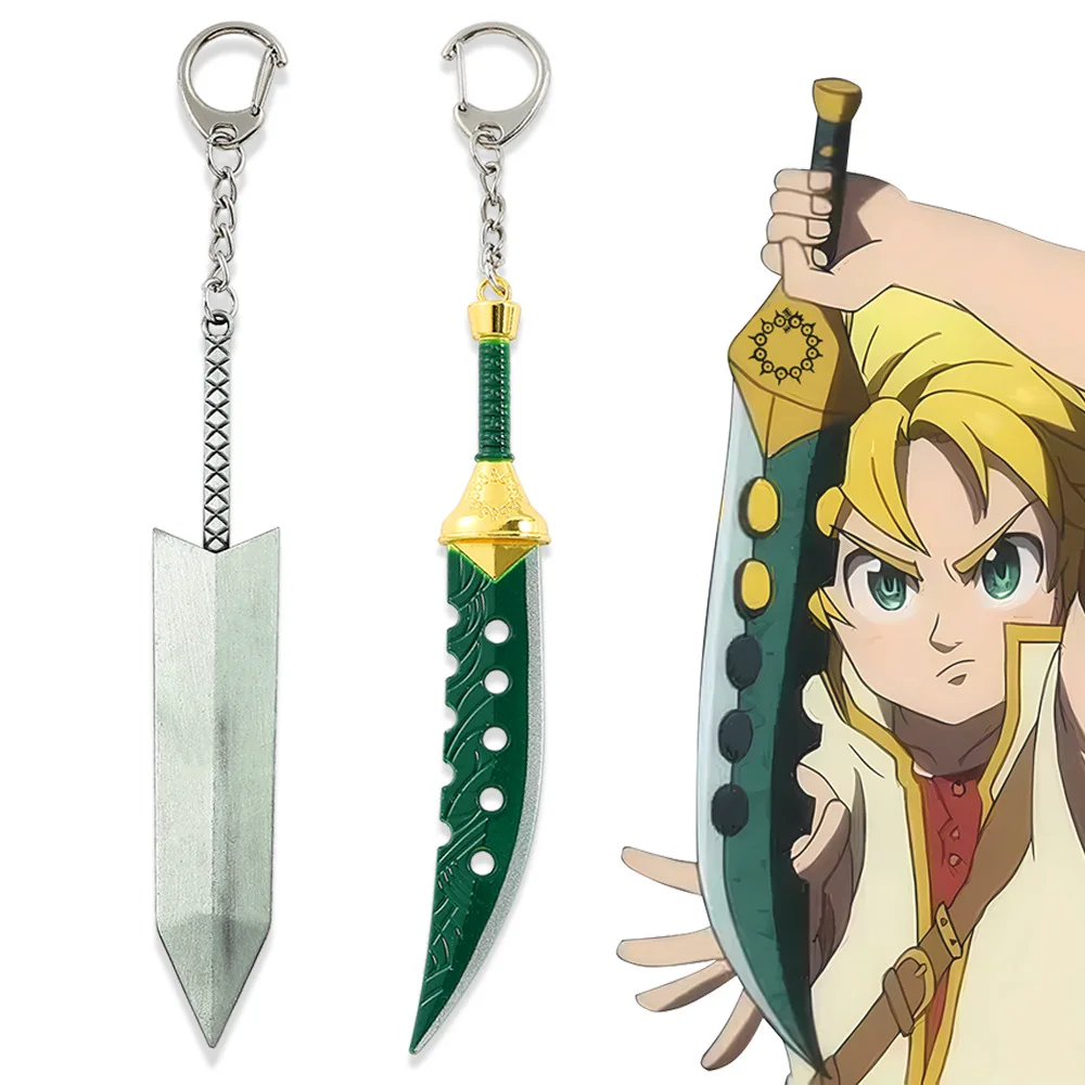 Llavero, Pulsera y Abrebotellas con Diseño de Hacha de Escanor de Anime, Colgante de Dragón, Zorro, Serpiente, Cerdo, Oveja, León, Oso, para Hombre y Mujer, Regalo, Joyería