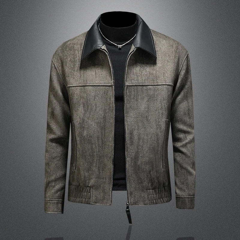 

High Quality Woolen Jackets for Men Autumn Winter Thick Warm Casual Business Coat Versatile Windproof Social Streetwear Jackets