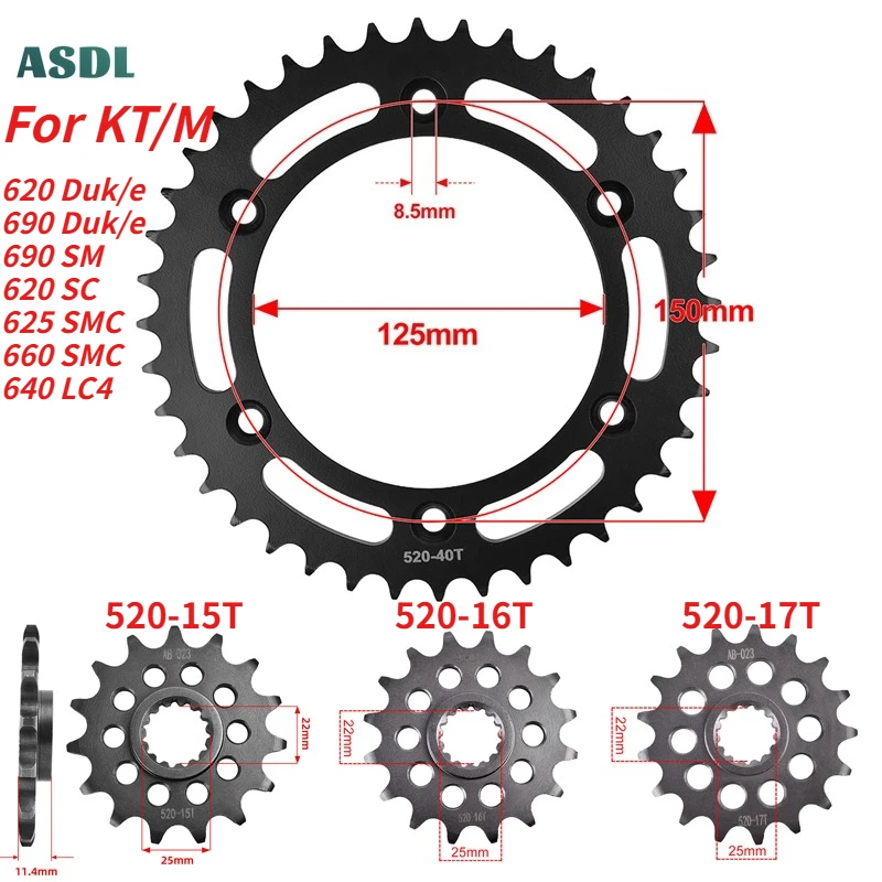 520 15T 16T 17T 40T…