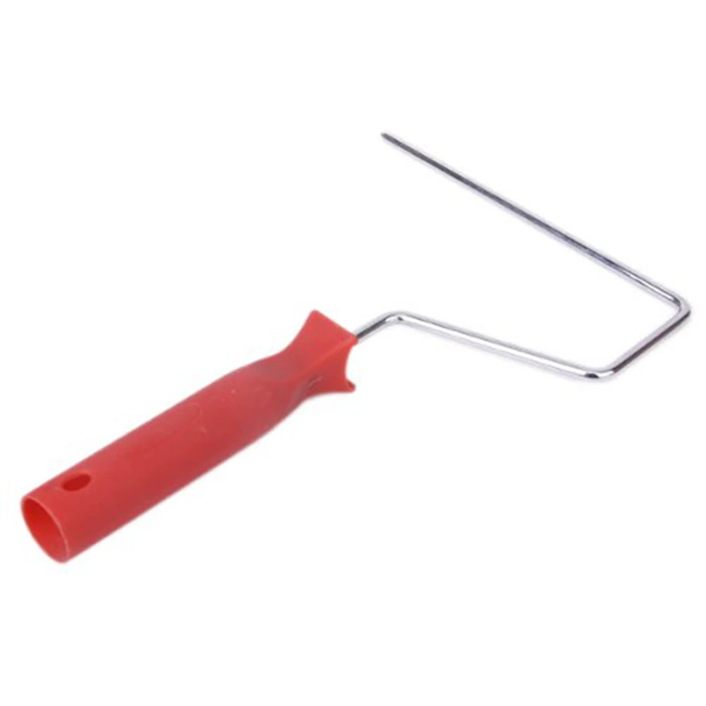 

7-inch Roller Brush Red Handle 15x2 9cm Cover 17 9x5 2cm Rubber Plastic Metal Flower Pattern Texture Water-based Paint Wall