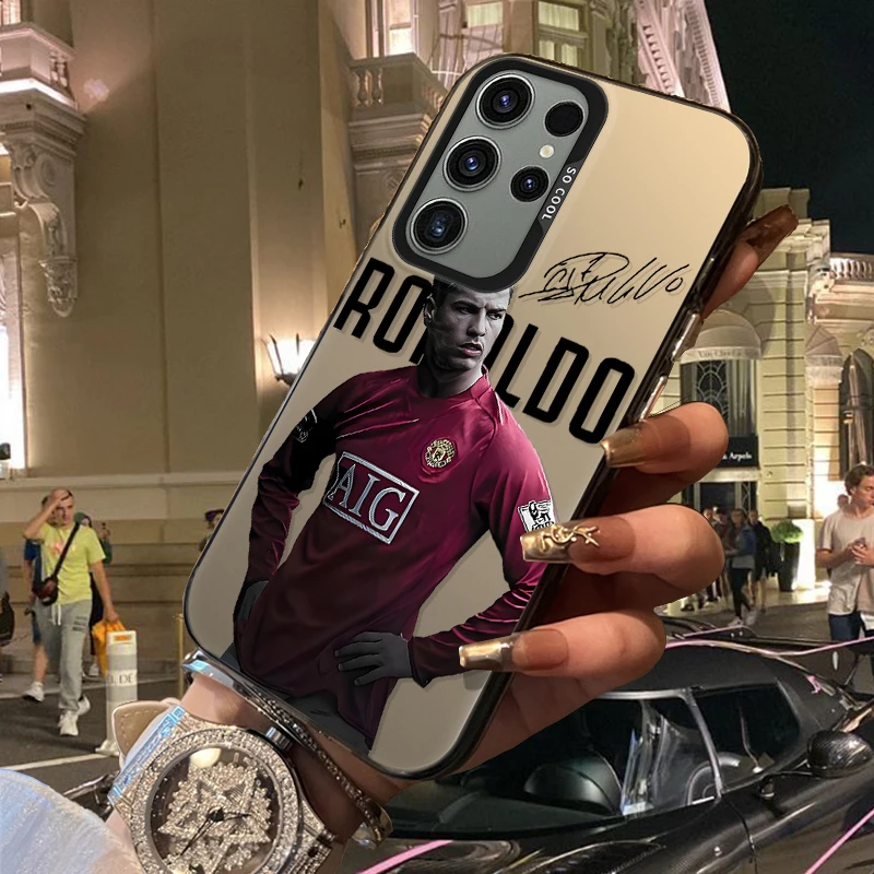 Fußball-Legende CR7 Mattierte Hülle für Samsung Galaxy A37 A36 A35 A34 A32 A26 A25 A24 A23 A22 5G 4G A17 A16 A15 A14 Acryl-Cover
