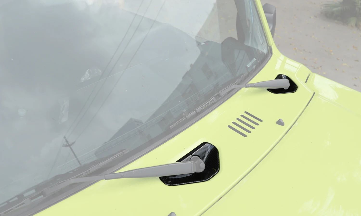Car Front Windshield Wiper Base Decoration Cover Sticker Frame for Suzuki Jimny JB64 JB74 2019-2025 Auto Exterior Accessories