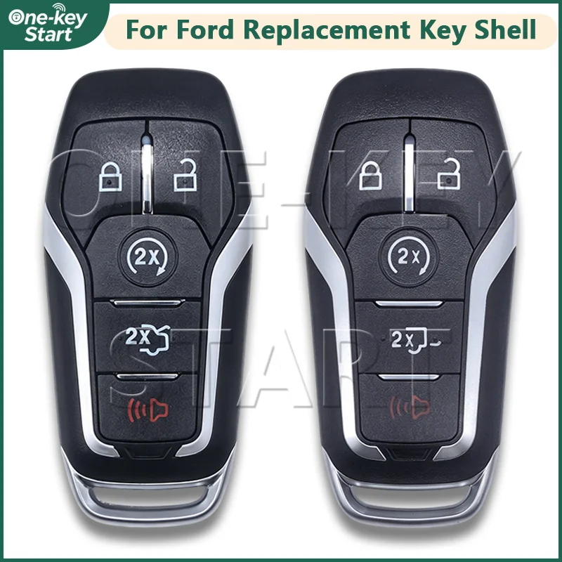 For Ford Mondeo Mustang Taurus Edge Explorer Escape/Kuga Escape Flex F-150 5Buttons Car Remote Replacement Key Shell 【ONE-KEY ST