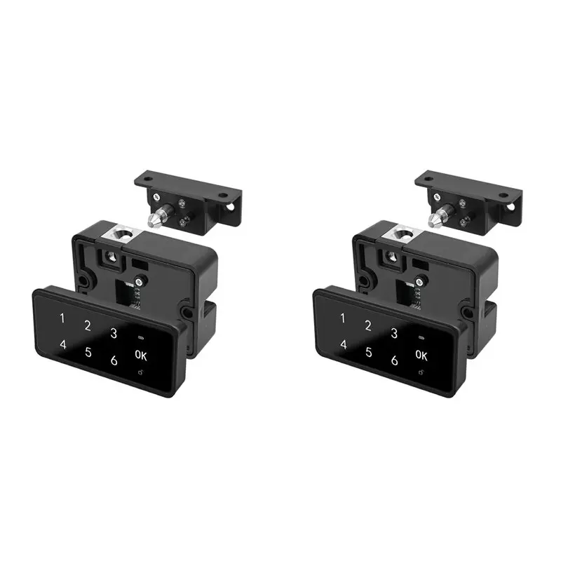 B27B 2X Smart Fingerprint Lock, Drawer Lock, Password Lock, Cabinet Lock, Cabinet Door Lock, Electronic Induction Lock