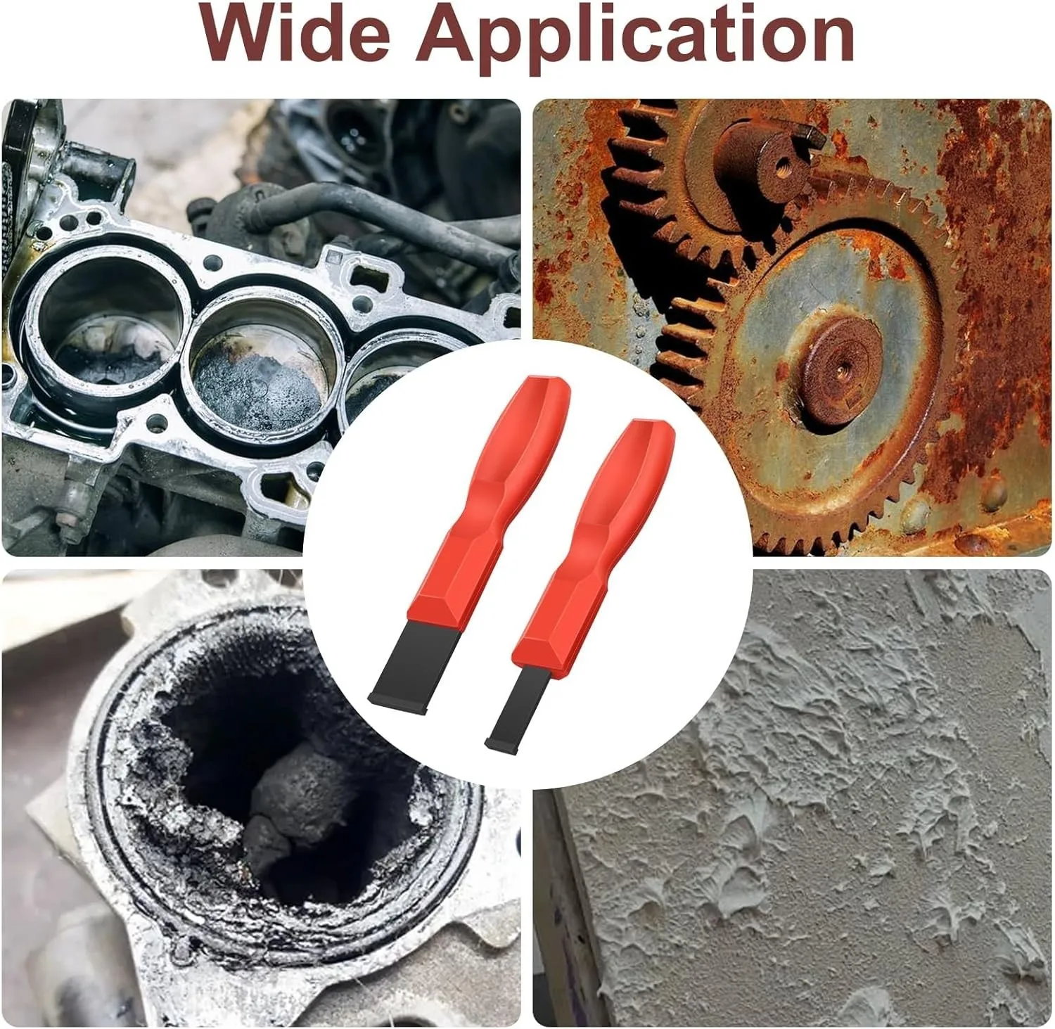 

Tungsten Carbide Scraper Set Gasket Remover Tool for Engine Rust Glue Clean